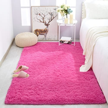 Merelax Soft Modern Indoor Shaggy Rug for Bedroom Livingroom Dorm Kids Room Home Decorative, Non-Sli...