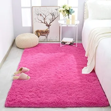 Merelax Soft Modern Indoor Shaggy Rug for Bedroom Livingroom Dorm Kids Room Home Decorative, Non-Sli...