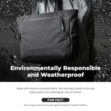 ALPAKA Bravo Tote - Versatile Laptop Messenger & Tote Bag with YKK Zipper, Weatherproof Fabric, Adjustable Detachable Shoulder Padded Strap, Side Pocket Fits 16 Inch for Men Work Travel, Black