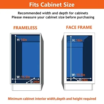 ROOMTEC Pull Out Cabinet Organizer for Kitchen & Bathroom