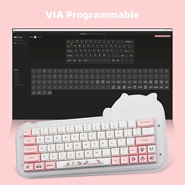 EPOMAKER Mini Cat 64 Hot Swappable Mechanical Keyboard Kit