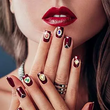 35 Pieces Luxury Nail Art Rhinestones for DIY Glam