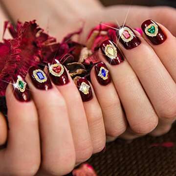 35 Pieces Luxury Nail Art Rhinestones for DIY Glam