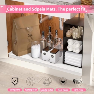 Sdpeia Starry Silicone Under Sink Mat Cabinet Protector