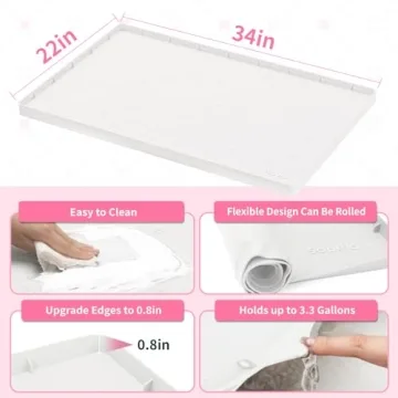 Sdpeia Starry Silicone Under Sink Mat Cabinet Protector