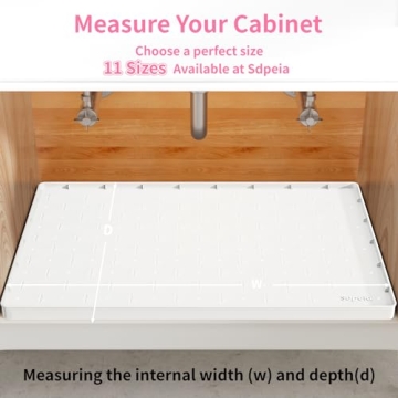 Sdpeia Starry Silicone Under Sink Mat Cabinet Protector
