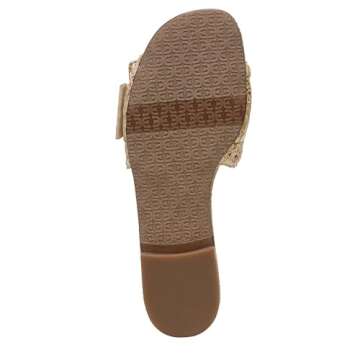 Sam Edelman Womens Bambi Flat Sandal, Natural, 7 US