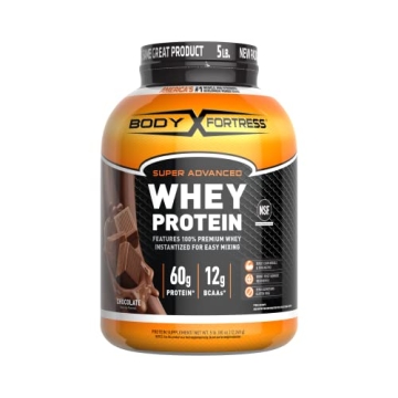 Body Fortress Super Advanced Whey Protein Powder 5 Lb Chocolate