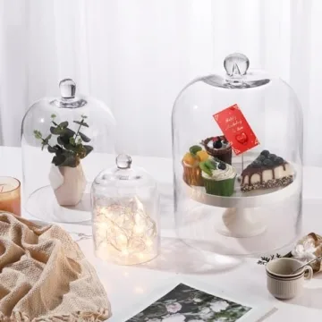 Elegant 7.5" Handmade Glass Cloche for Plants and Decor