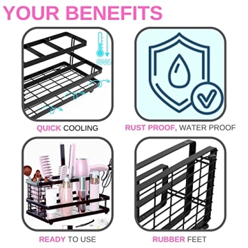 Premium Hair Tool Organizer – Stylish & Functional Storage Solution