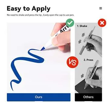 Arrtx 30 Colors Acrylic Paint Pens for Rock Painting, Extra Brush Tip, Water Based Paint Markers for Stone, Glass, Easter Egg, Wood and Fabric Painting-No Toxic,No Odor 30B