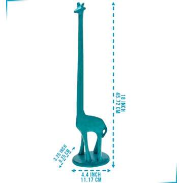 Giraffe Paper Towel Holder for Kitchen or Decorative Toilet Paper Stand for Bathroom - Unique Antiqu...