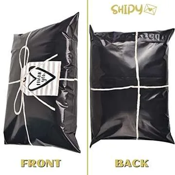 Cute Thank You Poly Mailers by SHIPY - 10x13, 100 Pack