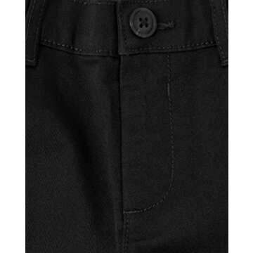 The Children's Place Baby Boys and Toddler Stretch Skinny Chino Pants, Black, 4T US
