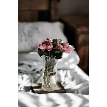 WGVI Quality Thick Weighted Clear Cylinder Glass Vases, 4" W x 8" H, Flower Arrangement Floating Candle Holders Wedding Centerpieces Terrarium Planter Floral Pen Brush Storage Container, 1 Piece