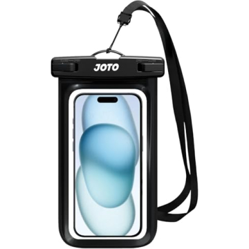 JOTO Waterproof Pouch Case for Smartphones up to 7" - Black