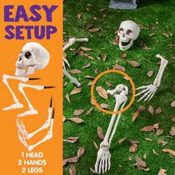 JOYIN Life Size Groundbreaker Skeleton Stakes for Halloween Decor