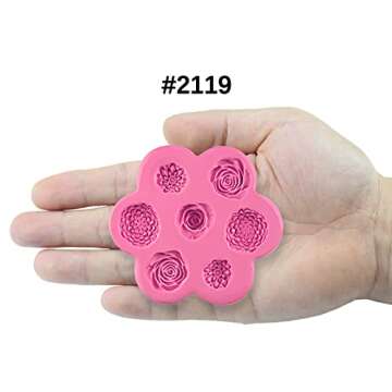 Mini Flowers Fondant Silicone Mold for Crafting & Baking