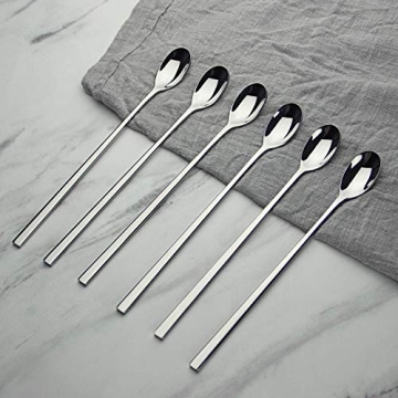 AOOSY 9-inch Stainless Steel Long Handle Spoon Set