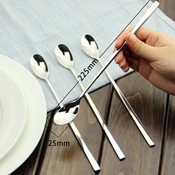 AOOSY 9-inch Stainless Steel Long Handle Spoon Set