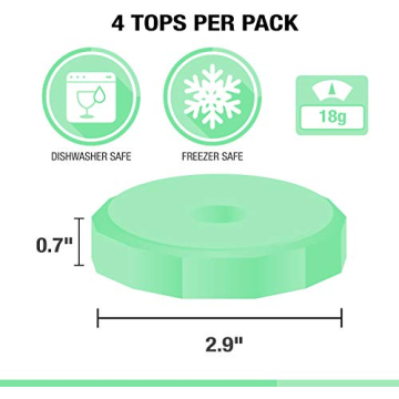 Masontops Tough Tops Leakproof Plastic Mason Jar Lids