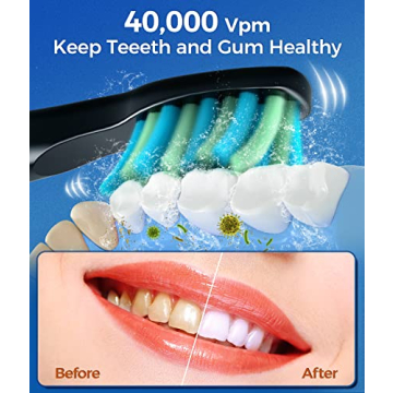 TEETHEORY Sonic Electric Toothbrush with 40000 VPM