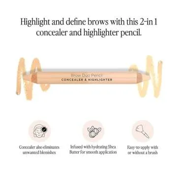Duo Brow Highlighter & Concealer Pencil for Perfect Brows