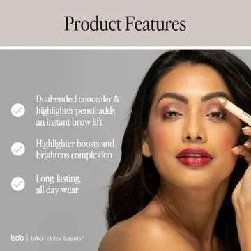 Duo Brow Highlighter & Concealer Pencil for Perfect Brows