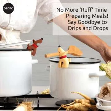 Funny Spoon Holder by OTOTO - Spoon Rest for Stove Top - Cooking Gadgets, Cooking Gifts, Cool Kitchen Gadgets, Cool Gifts, Cute Kitchen Accessories