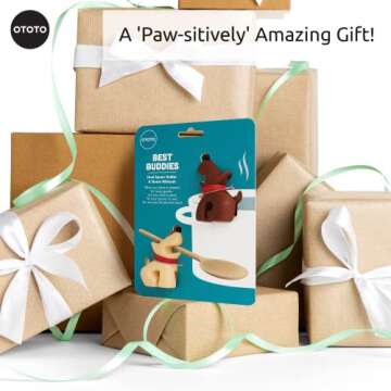 Funny Spoon Holder by OTOTO - Spoon Rest for Stove Top - Cooking Gadgets, Cooking Gifts, Cool Kitchen Gadgets, Cool Gifts, Cute Kitchen Accessories