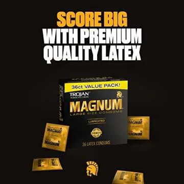 Premium TROJAN Magnum BareSkin Condoms for Comfortable Pleasure