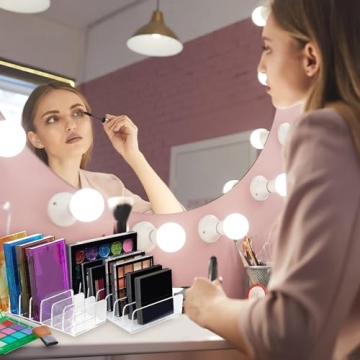 Stylish Acrylic Eyeshadow Palette Organizer - 2 Pack