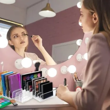 Stylish Acrylic Eyeshadow Palette Organizer - 2 Pack