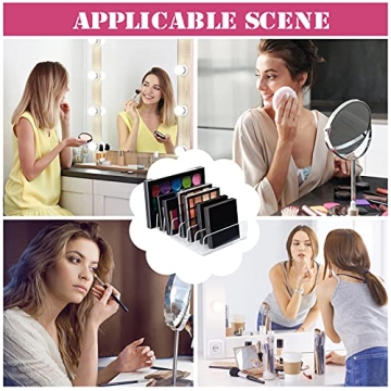 Stylish Acrylic Eyeshadow Palette Organizer - 2 Pack