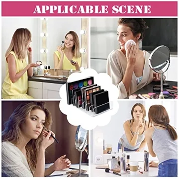 Stylish Acrylic Eyeshadow Palette Organizer - 2 Pack