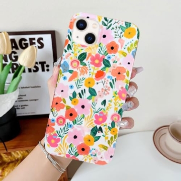 J.west Floral iPhone 14 Case Stylish Shockproof Cover