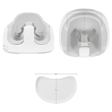 Bumbo 3-in-1 Baby Multi Seat Booster w/Feeding Tray, 6-36 Months Old, Cool Grey