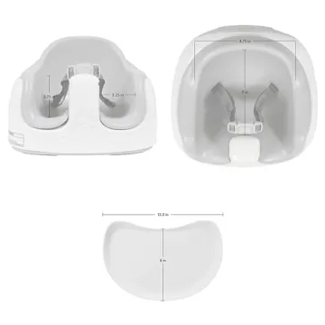 Bumbo 3-in-1 Baby Multi Seat Booster w/Feeding Tray, 6-36 Months Old, Cool Grey