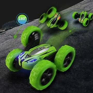 Fisca RC Stunt Car for Kids 4-12, 4WD Monster Truck