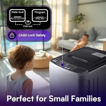 Anypro Portable Washing Machine - 17.8LBS, Full Automatic