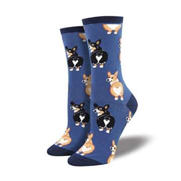 Socksmith Corgi Butt Socks Blue Size 9-11, 1 EA