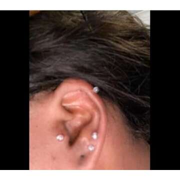 D.Bella Hypoallergenic Clear Piercing Retainers 30pcs Set