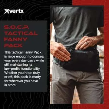 Vertx S.O.C.P. Tactical Fanny Pack, CCW Crossbody Waist Bag for Men and Women, Concealed Carry, EDC,...