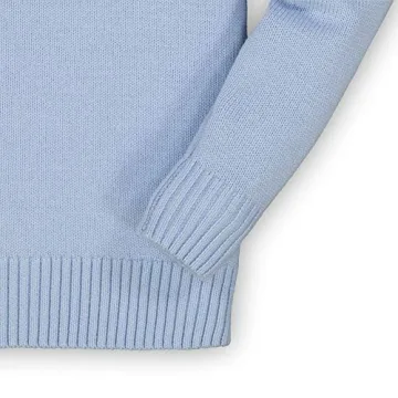 Stylish Hope & Henry Boys' Half Zip Pullover Sweater in Blue