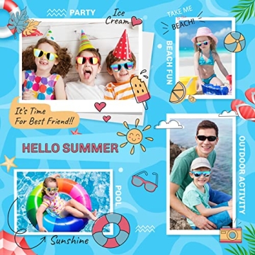 GINMIC Kids Sunglasses, 24 Pack Neon UV400 for Ages 3-8