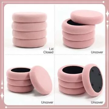 Flouki 20.1'' Storage Ottoman - Stylish Plush Utility