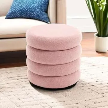Flouki 20.1'' Storage Ottoman - Stylish Plush Utility