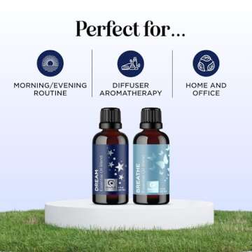 Aromatherapy Essential Oil Blends for Diffusers - Diffuser Essential Oil Set with Dream Essential Oi...