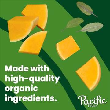 Pacific Foods Organic Butternut Squash Soup - Low Sodium & Vegan 32 oz