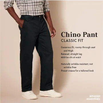 Classic-Fit Wrinkle-Resistant Chino Pant for Men